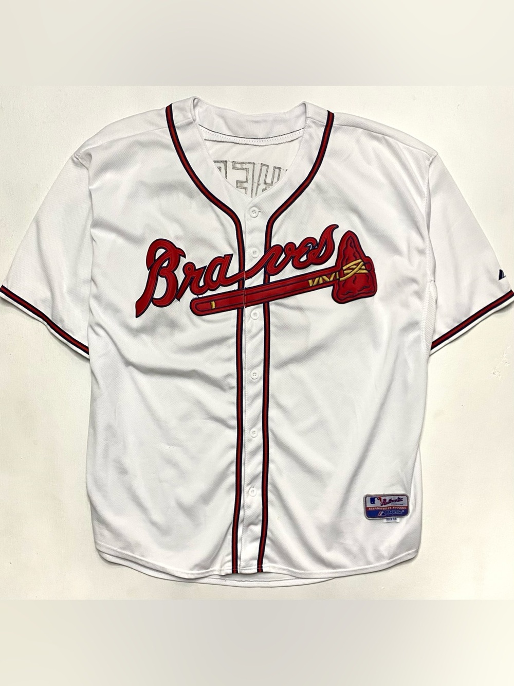 Atlanta Braves MLB Julio Teheran #49 White Embroidered Baseball Jersey Majestic
